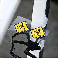 AliExpress NONE 4PCS/SET Bicycle Warning Sign Stickers Yellow Diamond Vinyl Decals Waterproof for Bike Helmet Car Decor