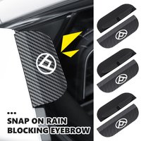 2Pcs Carbon Fiber Car Rearview Mirror Rain Eyebrow Cover For Maxus D20 T70 T90 V80 G10 G20 G50 Plus G90 V90 Euniq 5 6