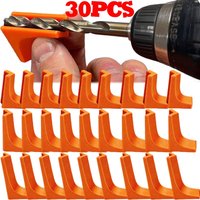 30/3Pcs Drilling Guide Rail Vertical and Square Positioning V-shaped Design Drilling Aid Guide Tools Home Woodworking Supplies