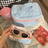 1PCS Women's Makeup Bag Large Capacity Travel Cosmetic Organizer Toiletry Pouch Waterproof Bathroom Storage Bag for Girls