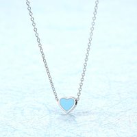 Stainless Steel Necklaces For Women Color Heart Pendant Necklaces Gold Charms Chain Necklace Fashion Design Necklaces Jewelry