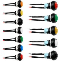 5/20Pcs PBS-33B 12mm Momentary Self-Reset Self-Locking Push Button Switch ON OFF 2Pin Mini Round Switch With Wire Cable