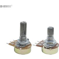 2pcs WH148 15mm 20mm Shaft 3Pin Linear Taper Rotary Potentiometer Resistor 1K 2K 10K 20K 50K 100K 1MĪ© Ohm For Arduino With Knob