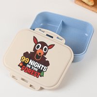 99 Night in The Forest Kids Lunch Box Cartoon Printed Bento Lunch Box Boys Food Storage Containers Children Christmas Gifts