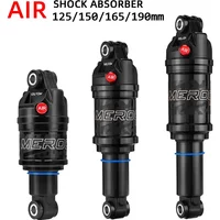MEROCA MR-2 MTB Bike Air Shock Absorber 125/150/165/190mm Adjustable Air Pressure Aluminum Alloy Bicycle MTB Air Shock Absorber