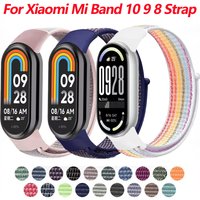 Nylon Loop For Xiaomi Mi Band 10/9/8 Bracelet NFC Breathable Bracelet Wristband Correa Sport Watchband for Mi band 8/9/10 Strap