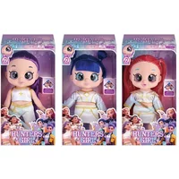 10 Inch Music Vinyl Doll, 5 Joints Movable 5D Eyes Cute Girl Figure with Blue Tiger, Collectible Toy for Kids
