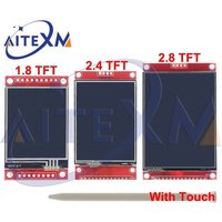 SPI Serial Display With Touch 1.8 2.4 2.8 Inch SPI TFT LCD ILI9341 ST7789 Driver Chip Serial Port Module 240x320 Touch Panel