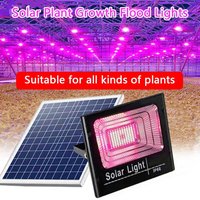 Solar LED Grow Light Full Spectrum Floodlight Plant Growing Light Waterproof Phytolamp for Indoor Outdoor Plants Flower Seedlin