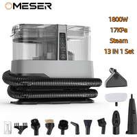 OMESER 1800W 17KPa Steam Carpet Cleaner Machine Wet Dry Washing Vacuum Cleaner Car Upholstery Suction Couch Home Accessories
