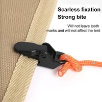 10/20/50pcs Outdoor Tarpaulin Clips Camping Tents Awning Wind Rope Clamp Equipment Plastic Clip Buckle Fixed Jaw Grip Hook