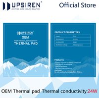 Upsiren OEM 24W GPU CPU Heatsink Cooling non-conductive Silicone Pad 85x45/120x120mm High Quality Original Authentic Thermal Pad