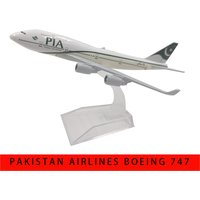 JASON TUTU 1/400 Scale Diecast Metal Pakistan Airlines Boeing 747 PIA B747Aircraft Model 16CM Miniature Authentic Collecti Gift