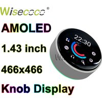 1.43 Inch Amoled Knob Display 466x466 High Resolution UART TTL Serial Port LCD Module Screen Switch Key For 2nd Development