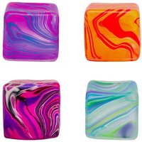 Colorful Soft Texture Marble Fidget Cubes for Stress Relief Anxiety and Relaxation Therapy