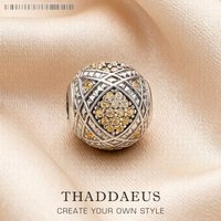Beads Champagne CZ New 925 Sterling Silver Charms Karma Jewelry Accessories