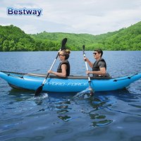 Bestway 65131/65115 Professional Inflatable Fishing Kayak - Durable PVC Material, Portable, Lightweight, Easy to Assemble, Stabl