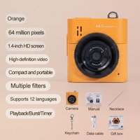 S5 New Thumb Mini Keychain Camera Screen HD Key Chain Ring Portable Retro CCD Digital Camera Pocket Video Recorder Kids Gift