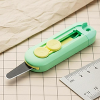1Pcs Mini Portable Box Opener Magnetic Suction Utility Knife Letter Opener Paper Cutter Home Office Supplies