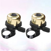2Pcs Copper Bike Bell Mini Ringing Bell for All Standard Bikes Scooters Tricycles Mountain Road Cycling Safety Essential