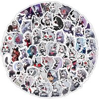 AliExpress FANLU 50/100PCS Helluva Boss Stickers Loona Cartoon Sticker Anime DIY Scrapbook Fridge Luggage Laptop Car Bike Skateboard Decal Toy