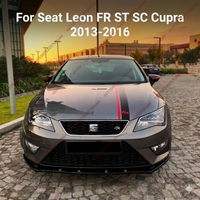 Maxton Style Front Bumper Lip For Seat Leon MK3 5F FR CUPRA TDI TSI SC ST 2012-2016 Air Dams Splitter Diffuser Spoiler Tuning