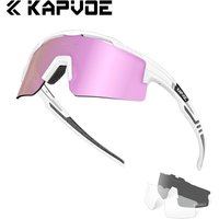 AliExpress kapvoe Kapvoe 3lens Sports Sunglasses Fashion Goggles Cycling Glasses MTB Riding Skating Sunglasses UV400 Man Woman Bike Eyewear