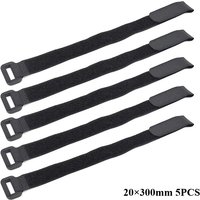 AliExpress NONE 5PCS Bicycle Handlebar Straps Universal Nylon Sticky Ties for Flashlight Gear Cycling Tie Rope Holders