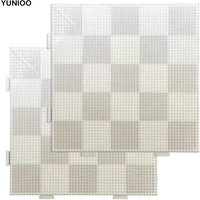 2Pcs 2.6mm Beads Fuse Beads Pegboards with Black Line 52 Nails Melting Beads Pegboards No Deformation Durable