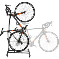 AliExpress NONE Bike Rack Portable Bike Rack with Iron Wheel Adjustable Support for Multiple Bike Sizes High Toughness Low Carbon Steel GK001