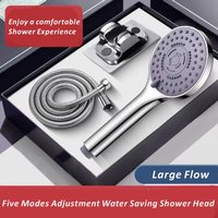 New 5 Modes Rain Shower Head High Pressure Hand Held Universal Shower Head Save Water Bathroom Shower Set Bathroom Accessories
