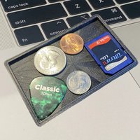 Men's Slim RFID Aluminum Metal Wallet Coin Key Tray Storage Organizer Business Card Holder Cash