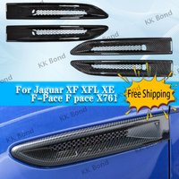 For Jaguar XF XFL 2017-2020 XE XEL 2018-2025 F-Pace F pace X761 Car-Styling ABS Car Body Side Fender Air Vent Outlet Cover Trim