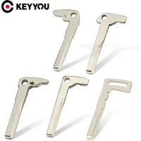 KEYYOU 1PCS New Key Blade For Mercedes Benz Remote Smart Chrome Blank Key Replacement Accessory