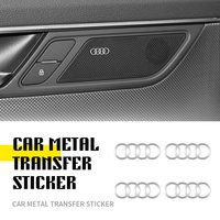 2/5/10PC 3D Nickle Metal Car Interior Sticker Badge Decor For Audi SLINE A3 Q5 B9 A2 C6 A4 B8 8P 8V B6 A5 A6 C7 Q7 RS TT Q8 RS S