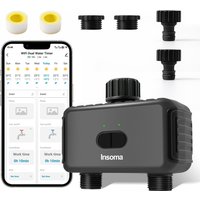 Wifi/Zigbee Automatic Water Timer with Gateway Dual Hose Garden Irrigation Watering System Sprinkler Programmer support Alexa