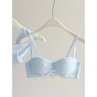 YEMOMO Lace Sexy Bra Set Padded Push Up Small Bust Lift Shaping Half Cup Concealed Bottom Intimate Underwear Set for Women S-XL