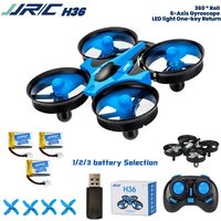 JJRC H36 Mini Rc Drone 2.4G 6-axis 1/2/3 Batteries Headless Mode Collision Helicopter 360° Flipping Quadcopter Children's Toys
