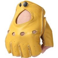 AliExpress RNO Rich Name Ocean Mens Fingerless Half Finger Driving Fitness Motorcycle Cycling Goatskin NEW Men Pu Leather Gloves Mittens
