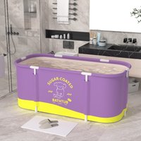 Foldable Adult Bathtub Portable Bath Tub Spa Safe Wide Bath Tub for Home Use Comfort Full Body Soaking Tub Folding Bathtub