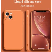 Liquid Silicone Colorful Luxury Phone Cover for iPhone 13 12 Mini 11 14 Pro Case 7 8 14 Plus SE 2020 X XS Max XR Soft Back Case