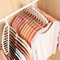 Eleven-hole Multi-functional Rotating Clothes Hanger Suitable For Dormitories And Households Anti-slip Magical Folding Clothes