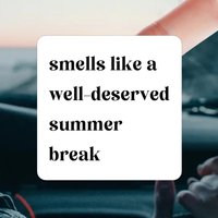 10pcs Self-Adhesive Square Stickers,"Smells Like A Well-Deserved Summer Break",Fun Summer Decals For Candle Jar,Gift,Party Favor
