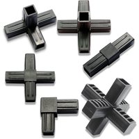 20MM X-L-T Shape Square Pipe Fitting 20X20 Pipe Angle Code Six Way Channel Plastic Pipe Fitting Plastic Angle Code