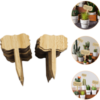 50pcs Wooden Plant Labels–DIY Succulent & Flower Garden Markers Home Landscape Decoration Reusable Identification Tags for Plant