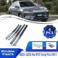 For BYD Song Plus DM-i Seal U Sealion 6 2023 2024 2025 Car Window Visors Wind Sun Rain Visor Deflector Shade Awnings Accessories