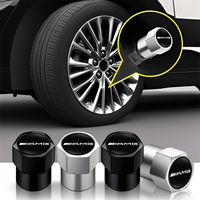 4Pcs Car Tire Valve caps Emblem metal Cap Case Accessories For Mercedes Benz AMG W203 W206 W220 W205 W211 W212 W201 W168 GLA GLC