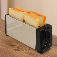Horizontal Stainless Steel Bread Toaster Large Slot Electric Toast Machine 4 Slice Sandwich Maker for Household