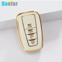 TPU Car Key Case Cover for Toyota Camry CHR Corolla RAV4 Avalon Land Cruiser Prado Prius Remote Fob Cover 2018 - 2020 Keychain