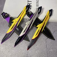 7.8inch Game Valorant Katana Blade Metal Steel Real Japanese Katana Samurai Sabre Anime Cosplay Prop Sword Ninja Knife Toy Gift